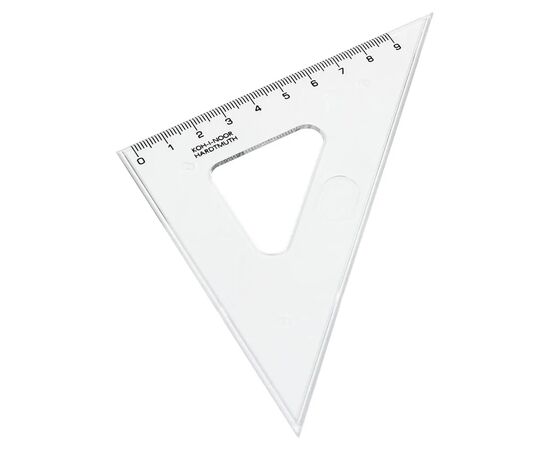 Лінійка Koh-i-Noor Трикутник 45/113, безкольоровий (745398), зображення 2