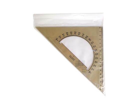 Линейка Koh-i-Noor Треугольник 45/177 с транспортиром, дымчатый (745640), изображение 4 Линейка Koh-i-Noor Треугольник 45/177 с транспортиром, дымчатый (745640), изображение 4