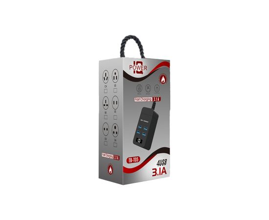 Зарядное устройство Voltronic TВ-Т05, 4*USB Black (ТВ-Т05-Black)