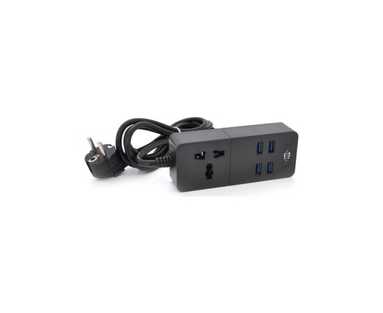 Сетевой фильтр питания Voltronic TВ-Т05, 1роз, 4*USB Black (ТВ-Т06-Black)