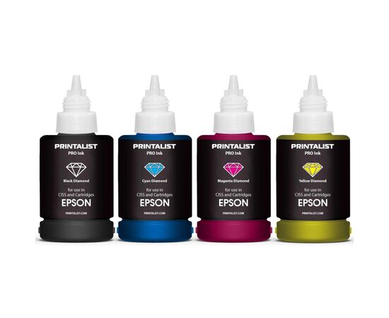 Чернила Printalist Epson 4х140г B/C/M/Y SET (PL-INK-EPSON-SET4), изображение 2 Чернила Printalist Epson 4х140г B/C/M/Y SET (PL-INK-EPSON-SET4), изображение 2