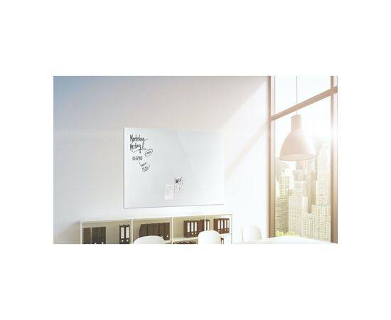Офісна дошка Magnetoplan скляна магнітно-маркерна 1200x900 біла Glassboard-White (13404000), зображення 7