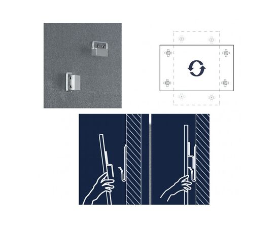 Офісна дошка Magnetoplan скляна магнітно-маркерна 1200x900 червона Glassboard-Red (13404006), зображення 4