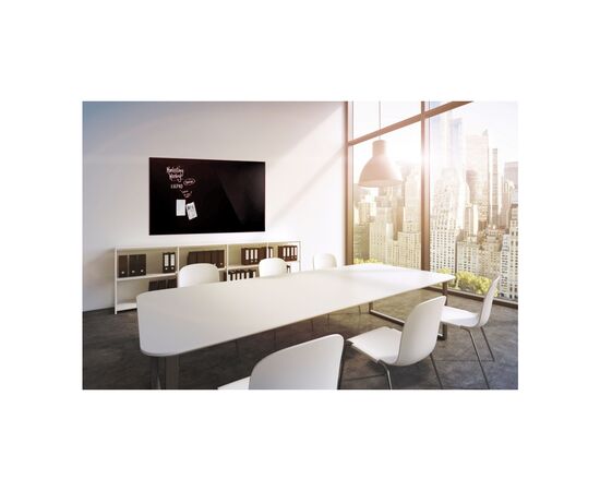 Офісна дошка Magnetoplan скляна магнітно-маркерна 1500x1000 чорна Glassboard-Black (13408012), зображення 6