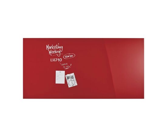 Офисная доска Magnetoplan стеклянная магнитно-маркерная 2000x1000 красная Glassboard-Red (13409006), изображение 5 Офисная доска Magnetoplan стеклянная магнитно-маркерная 2000x1000 красная Glassboard-Red (13409006), изображение 5