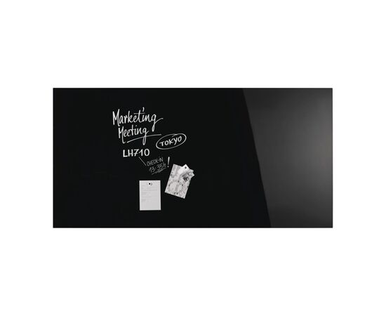 Офісна дошка Magnetoplan скляна магнітно-маркерна 2000x1000 чорна Glassboard-Black (13409012), зображення 5 Офісна дошка Magnetoplan скляна магнітно-маркерна 2000x1000 чорна Glassboard-Black (13409012), зображення 5