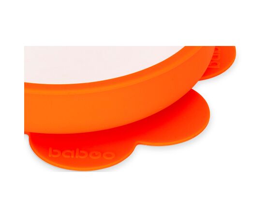 Тарелка детская Baboo с противоскользящим основанием, 6+ мес (оранжевая) (9-023), изображение 4 Тарелка детская Baboo с противоскользящим основанием, 6+ мес (оранжевая) (9-023), изображение 4