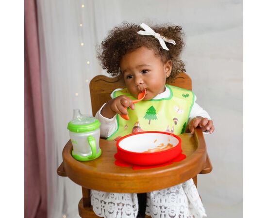 Тарелка детская Baboo с противоскользящим основанием, 6+ мес (оранжевая) (9-023), изображение 7 Тарелка детская Baboo с противоскользящим основанием, 6+ мес (оранжевая) (9-023), изображение 7