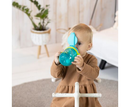 Поильник-непроливайка Baboo Marine с гравитационным шариком, 300 мл, 9+ мес, зеленая (8-133), изображение 5 Поильник-непроливайка Baboo Marine с гравитационным шариком, 300 мл, 9+ мес, зеленая (8-133), изображение 5