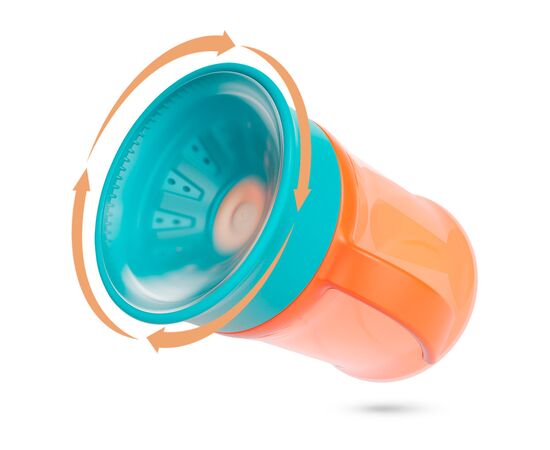 Поильник-непроливайка Baboo 360°, 300 мл, 6+ мес (Safari / оранжевая) (8-134), изображение 3 Поильник-непроливайка Baboo 360°, 300 мл, 6+ мес (Safari / оранжевая) (8-134), изображение 3