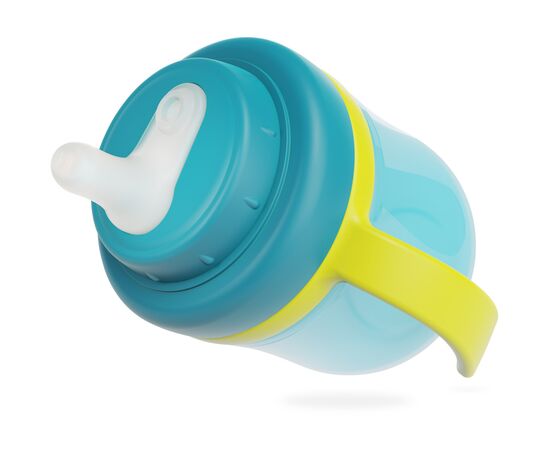 Поильник-непроливайка Baboo с силиконовым носиком, 200 мл, 6+ мес (Marine/зеленая) (8-131), изображение 2 Поильник-непроливайка Baboo с силиконовым носиком, 200 мл, 6+ мес (Marine/зеленая) (8-131), изображение 2