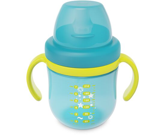 Поильник-непроливайка Baboo с силиконовым носиком, 200 мл, 6+ мес (Marine/зеленая) (8-131), изображение 3 Поильник-непроливайка Baboo с силиконовым носиком, 200 мл, 6+ мес (Marine/зеленая) (8-131), изображение 3