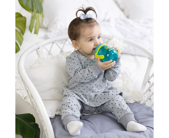 Поильник-непроливайка Baboo с силиконовым носиком, 200 мл, 6+ мес (Marine/зеленая) (8-131), изображение 5 Поильник-непроливайка Baboo с силиконовым носиком, 200 мл, 6+ мес (Marine/зеленая) (8-131), изображение 5