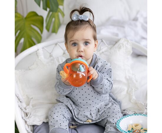 Поильник-непроливайка Baboo с силиконовым носиком, 200 мл, 6+ мес (Sea Life / оранжевая) (8-130), изображение 5 Поильник-непроливайка Baboo с силиконовым носиком, 200 мл, 6+ мес (Sea Life / оранжевая) (8-130), изображение 5