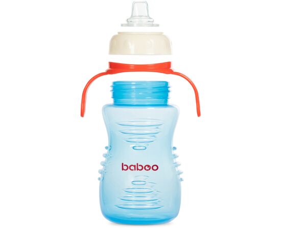 Поильник-непроливайка Baboo с силиконовым носиком, 260 мл, 6+ мес (голубая) (8-125), изображение 4 Поильник-непроливайка Baboo с силиконовым носиком, 260 мл, 6+ мес (голубая) (8-125), изображение 4