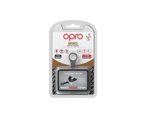 Капа Opro Bronze доросла (вік 11+) Black (art.102500001) (Bronze_Black), изображение 5 Капа Opro Bronze доросла (вік 11+) Black (art.102500001) (Bronze_Black), изображение 5