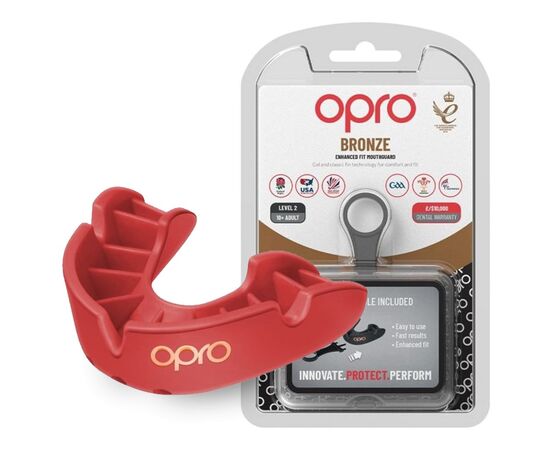 Капа Opro Bronze доросла (вік 11+) Red (art.102500002) (Bronze_Red)
