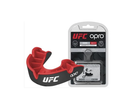 Капа Opro Silver UFC доросла (вік 11+) Black/Red (ufc.102514001) (UFC_Silver_Bl/R)