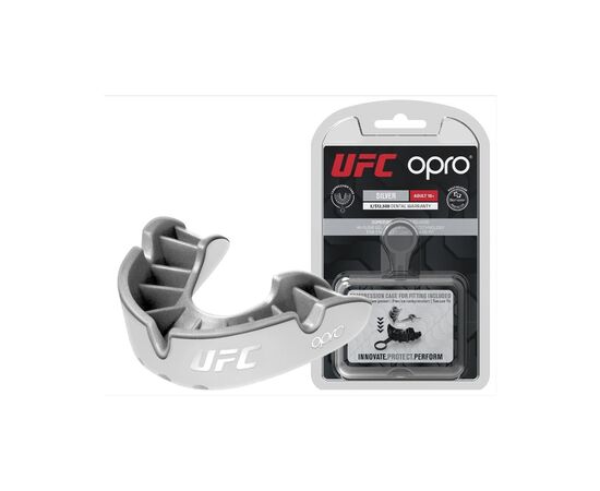 Капа Opro Silver доросла (вік 11+) White/Silver (ufc.102514003) (UFC_Silver_Wh/Sil)