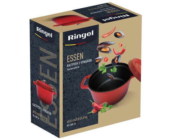 Кастрюля Ringel Essen 3.8 л (RG-2300-24), изображение 4 Кастрюля Ringel Essen 3.8 л (RG-2300-24), изображение 4