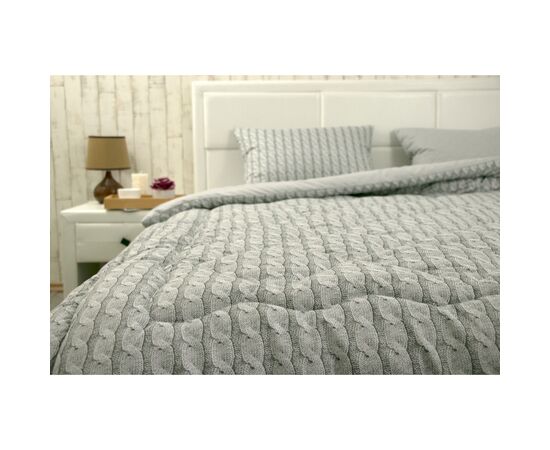 Одеяло Руно двойное силиконовое Grey Braid зима 140х205 (Р316.52_Grey Braid), изображение 4 Одеяло Руно двойное силиконовое Grey Braid зима 140х205 (Р316.52_Grey Braid), изображение 4
