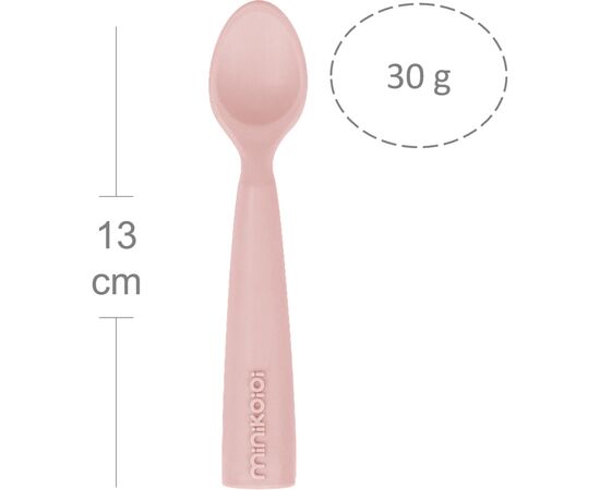 Набор детской посуды MinikOiOi Scooper - Pinky Pink силиконовая ложка (101140002), изображение 2 Набор детской посуды MinikOiOi Scooper - Pinky Pink силиконовая ложка (101140002), изображение 2
