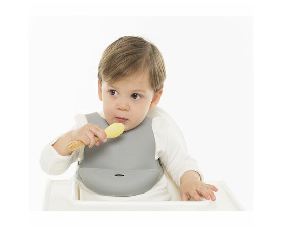 Набор детской посуды MinikOiOi Scooper - Powder Grey силиконовая ложка (101140004), изображение 5