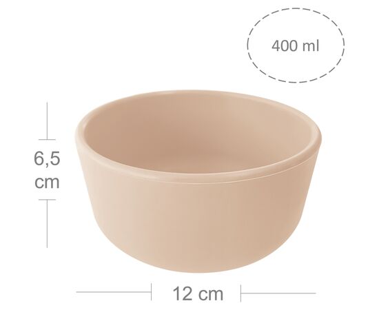 Тарелка детская MinikOiOi Bowl - Bubble Beige (101080108), изображение 2