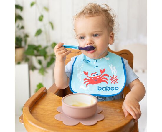 Тарелка детская Baboo с присоской, от 6 месяцев (какао) (9-035), изображение 8