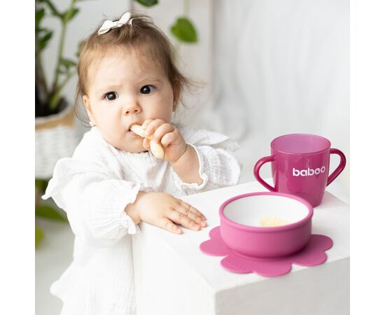 Тарелка детская Baboo с присоской, от 6 месяцев (фиолетовая) (9-036), изображение 8 Тарелка детская Baboo с присоской, от 6 месяцев (фиолетовая) (9-036), изображение 8