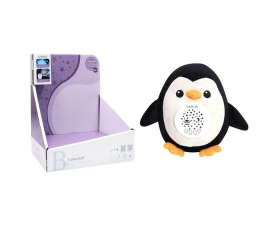 Нічник Funmuch музичний з проектором Пінгвін (FM666-24), зображення 2 Нічник Funmuch музичний з проектором Пінгвін (FM666-24), зображення 2