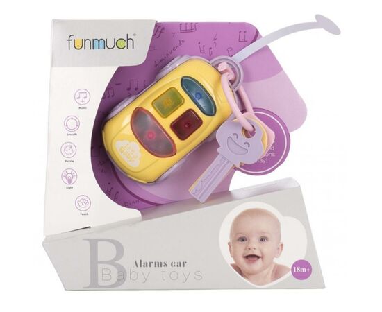 Развивающая игрушка Funmuch Ключики с машинкой со световыми эффектами (FM777-13), изображение 2