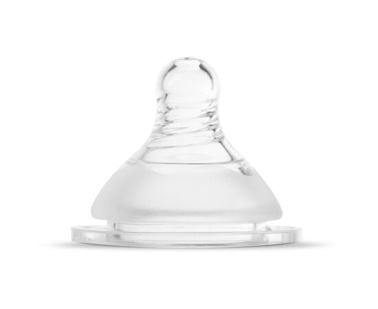 Соска Baboo силиконовая, широкая горлышка, медленный поток, 0+ мес (4-110), изображение 2 Соска Baboo силиконовая, широкая горлышка, медленный поток, 0+ мес (4-110), изображение 2