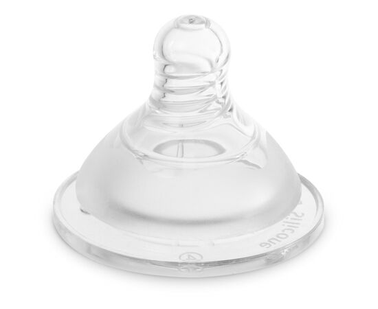 Соска Baboo силиконовая, широкая горлышка, медленный поток, 0+ мес (4-110), изображение 5 Соска Baboo силиконовая, широкая горлышка, медленный поток, 0+ мес (4-110), изображение 5