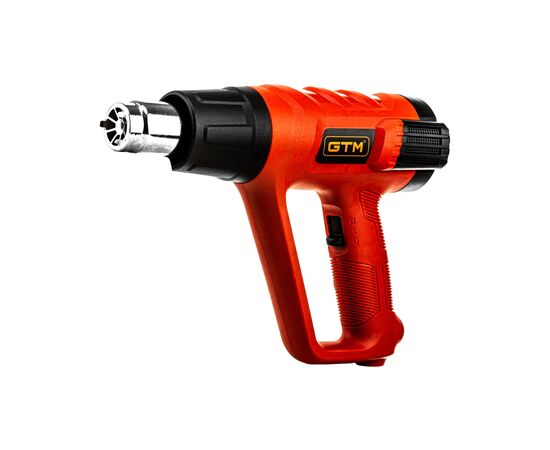 Строительный фен GTM HG2000EM, 2000Вт, 80-600С, 300/500л/мин, LCD-дисплей (HG2000EM)