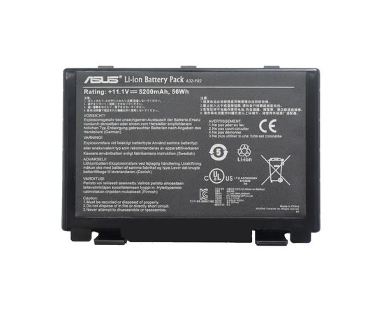 Акумулятор до ноутбука ASUS A32-F82, 5200mAh (56Wh), 6cell, 11.1V, Li-ion, black (A47764)