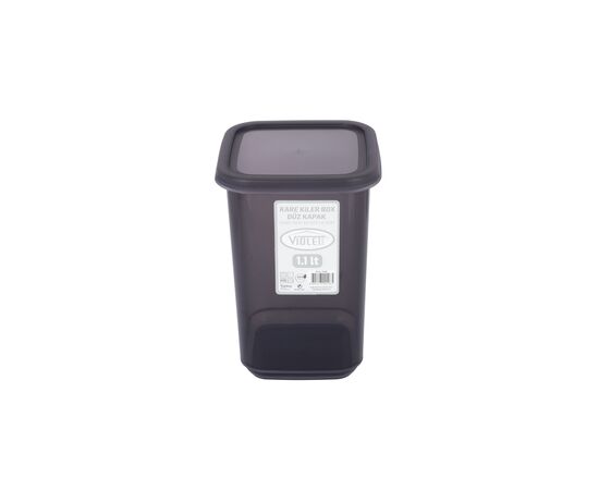 Емкость для сыпучих продуктов Violet House Transparent Black 1.1 л (0298 Transparent Black), изображение 2 Емкость для сыпучих продуктов Violet House Transparent Black 1.1 л (0298 Transparent Black), изображение 2
