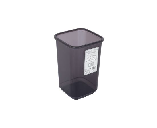 Емкость для сыпучих продуктов Violet House Transparent Black 1.1 л (0298 Transparent Black), изображение 3 Емкость для сыпучих продуктов Violet House Transparent Black 1.1 л (0298 Transparent Black), изображение 3