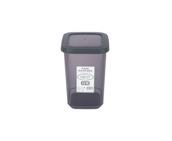 Емкость для сыпучих продуктов Violet House Transparent Black 1.1 л (0310 Transparent Black), изображение 2 Емкость для сыпучих продуктов Violet House Transparent Black 1.1 л (0310 Transparent Black), изображение 2