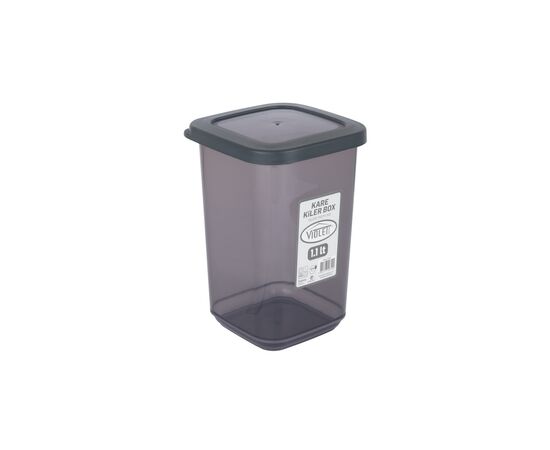 Емкость для сыпучих продуктов Violet House Transparent Black 1.1 л (0310 Transparent Black)