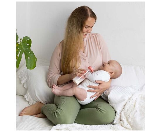 Бутылочка для кормления Baboo Стеклянная, антиколиковая, 240 мл, 3+ мес (Sea Life / оранжевая) (3-118), изображение 5 Бутылочка для кормления Baboo Стеклянная, антиколиковая, 240 мл, 3+ мес (Sea Life / оранжевая) (3-118), изображение 5