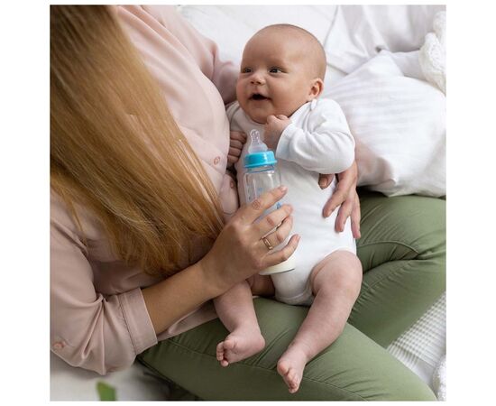 Бутылочка для кормления Baboo Стеклянная, антиколиковая, 240 мл, 3+ мес (Marine/синяя) (3-119), изображение 5 Бутылочка для кормления Baboo Стеклянная, антиколиковая, 240 мл, 3+ мес (Marine/синяя) (3-119), изображение 5