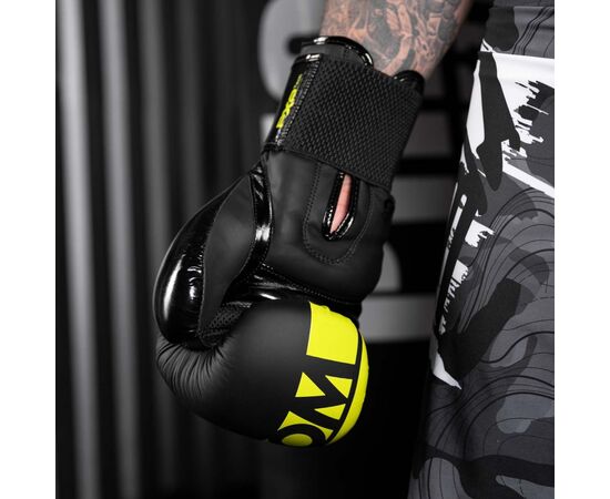 Боксерские перчатки Phantom APEX Elastic Neon Black/Yellow 10oz (PHBG2300-10), изображение 6