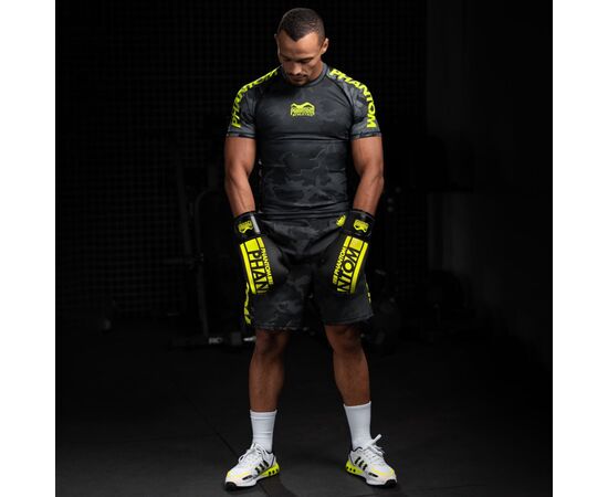 Боксерские перчатки Phantom APEX Elastic Neon Black/Yellow 10oz (PHBG2300-10), изображение 7