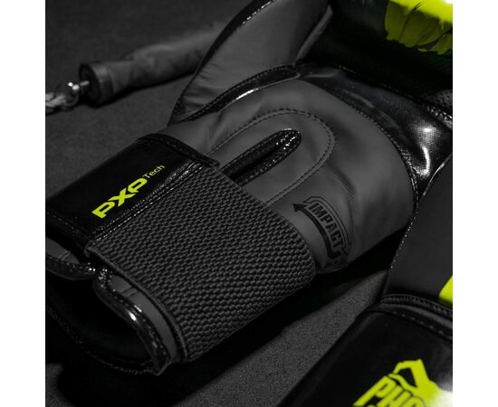 Боксерские перчатки Phantom APEX Elastic Neon Black/Yellow 10oz (PHBG2300-10), изображение 8
