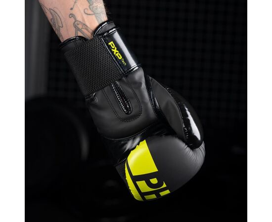Боксерские перчатки Phantom APEX Elastic Neon Black/Yellow 12oz (PHBG2300-12), изображение 4 Боксерские перчатки Phantom APEX Elastic Neon Black/Yellow 12oz (PHBG2300-12), изображение 4
