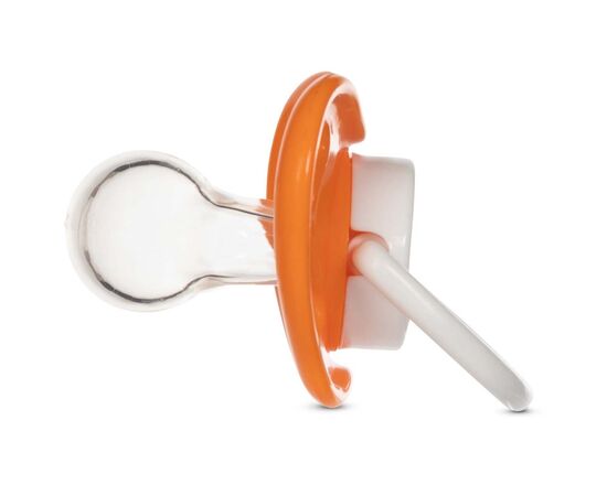 Пустышка Baboo Sea Life силиконовая, 6+ мес (оранжевая) (5-028), изображение 2 Пустышка Baboo Sea Life силиконовая, 6+ мес (оранжевая) (5-028), изображение 2