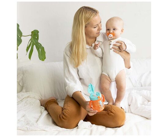 Пустышка Baboo Sea Life силиконовая, 6+ мес (оранжевая) (5-028), изображение 5 Пустышка Baboo Sea Life силиконовая, 6+ мес (оранжевая) (5-028), изображение 5