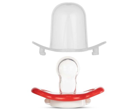 Пустышка Baboo Marine силиконовая, светящаяся в темноте, 6+ мес (красная) (5-038), изображение 3 Пустышка Baboo Marine силиконовая, светящаяся в темноте, 6+ мес (красная) (5-038), изображение 3