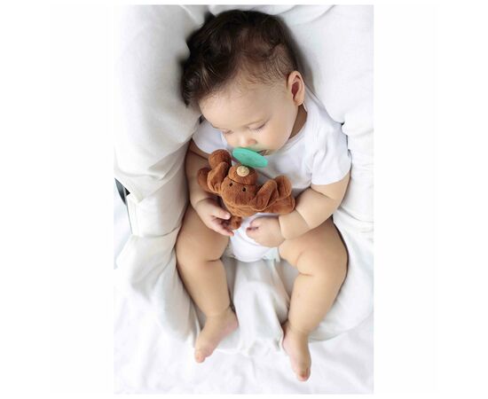 Пустышка MinikOiOi силиконовая с мягкой игрушкой Sleep Buddy 0+m (Moi) (101010008), изображение 6 Пустышка MinikOiOi силиконовая с мягкой игрушкой Sleep Buddy 0+m (Moi) (101010008), изображение 6